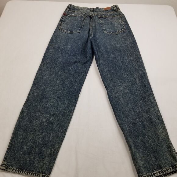 Urban Outfitters BDG Jeans Womens 29 Blue High Rise Baggy Skater Acid Distressed - Picture 2 of 12